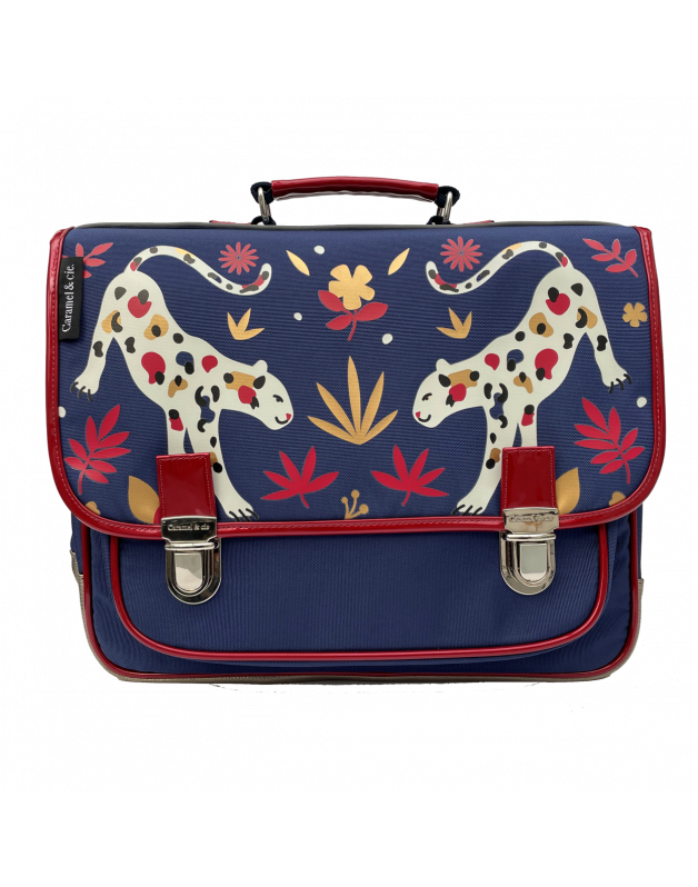 LARGE SCHOOLBAG FLOWER PANTHERS