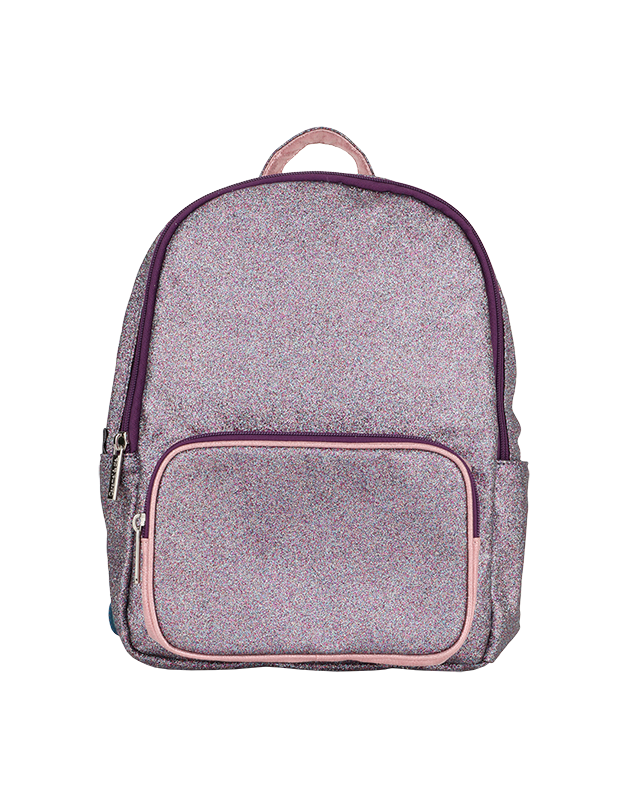 SMALL PURPLE GLITTER BACKPACK