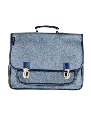 MEDIUM SCHOOLBAG NAVY GLITTER