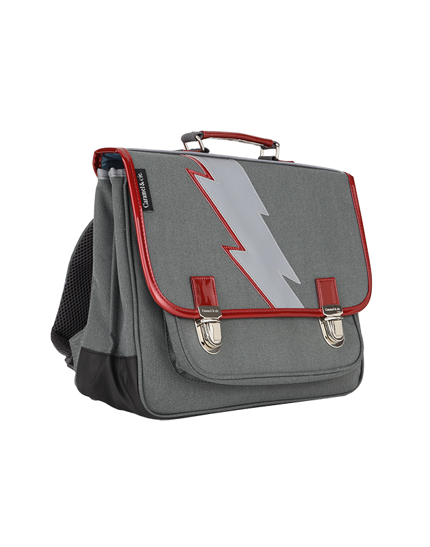 LARGE SCHOOLBAG LIGHTNING GREY