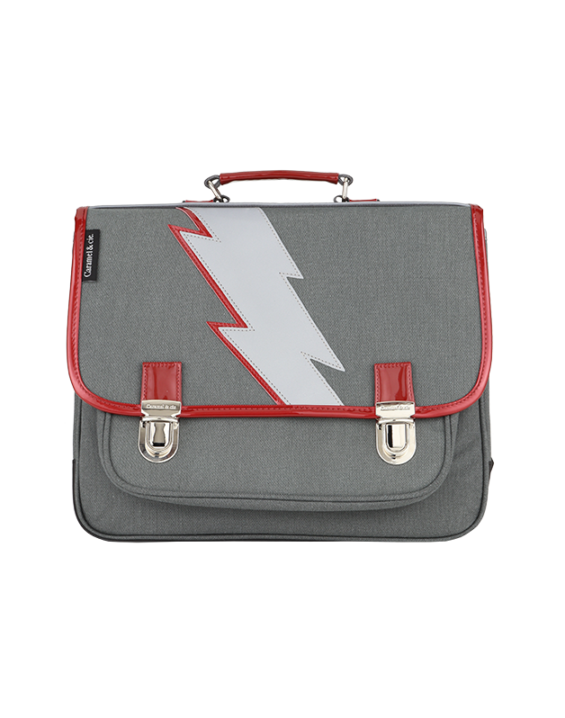 LARGE SCHOOLBAG LIGHTNING GREY