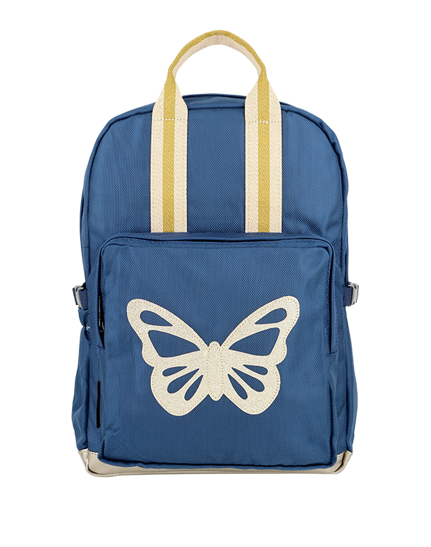 GRAND SAC A DOS PAPILLON BLEU