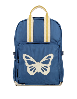 GRAND SAC A DOS PAPILLON BLEU