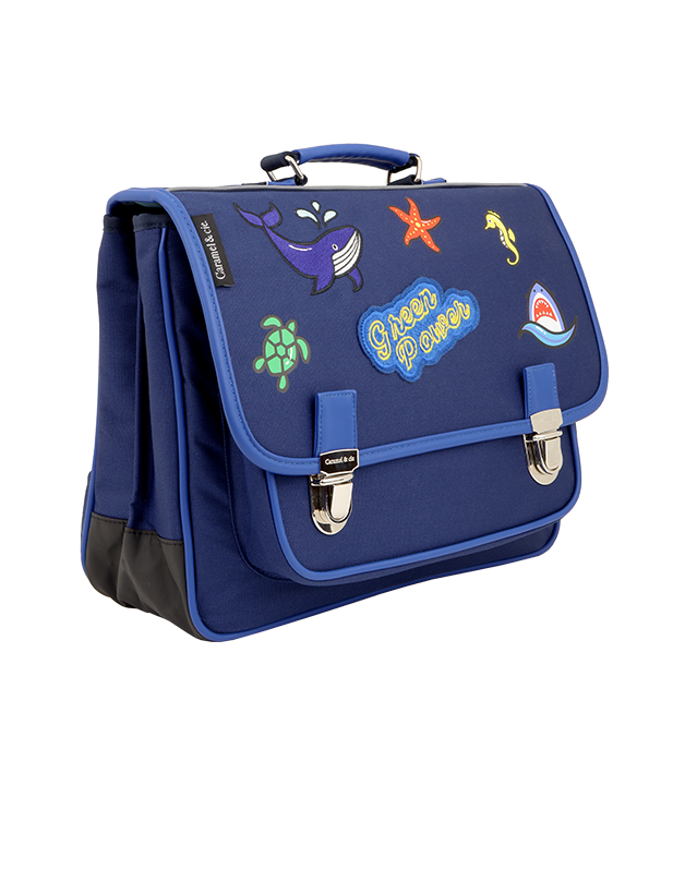 MEDIUM SCHOOLBAG GREEN POWER OCEAN